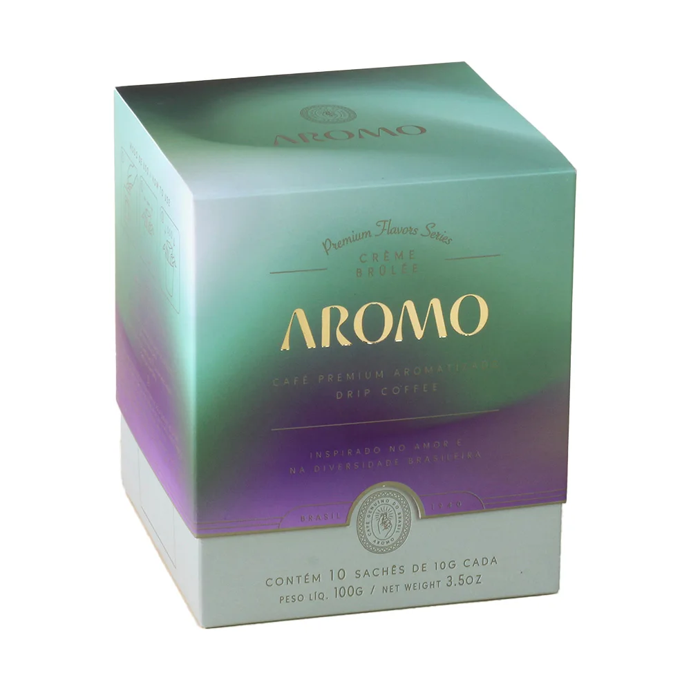 Ароматный крем-брюле капельный кофе с молотым жареным кофе-10 Пн-30 Упаковка-премиальный