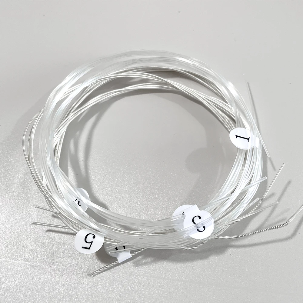 Classical Guitar Strings full sets Clear Nylon for E-1st B-2nd G-3rd and Nylon Core Colorful Coated Copper Alloy Wound for D-4