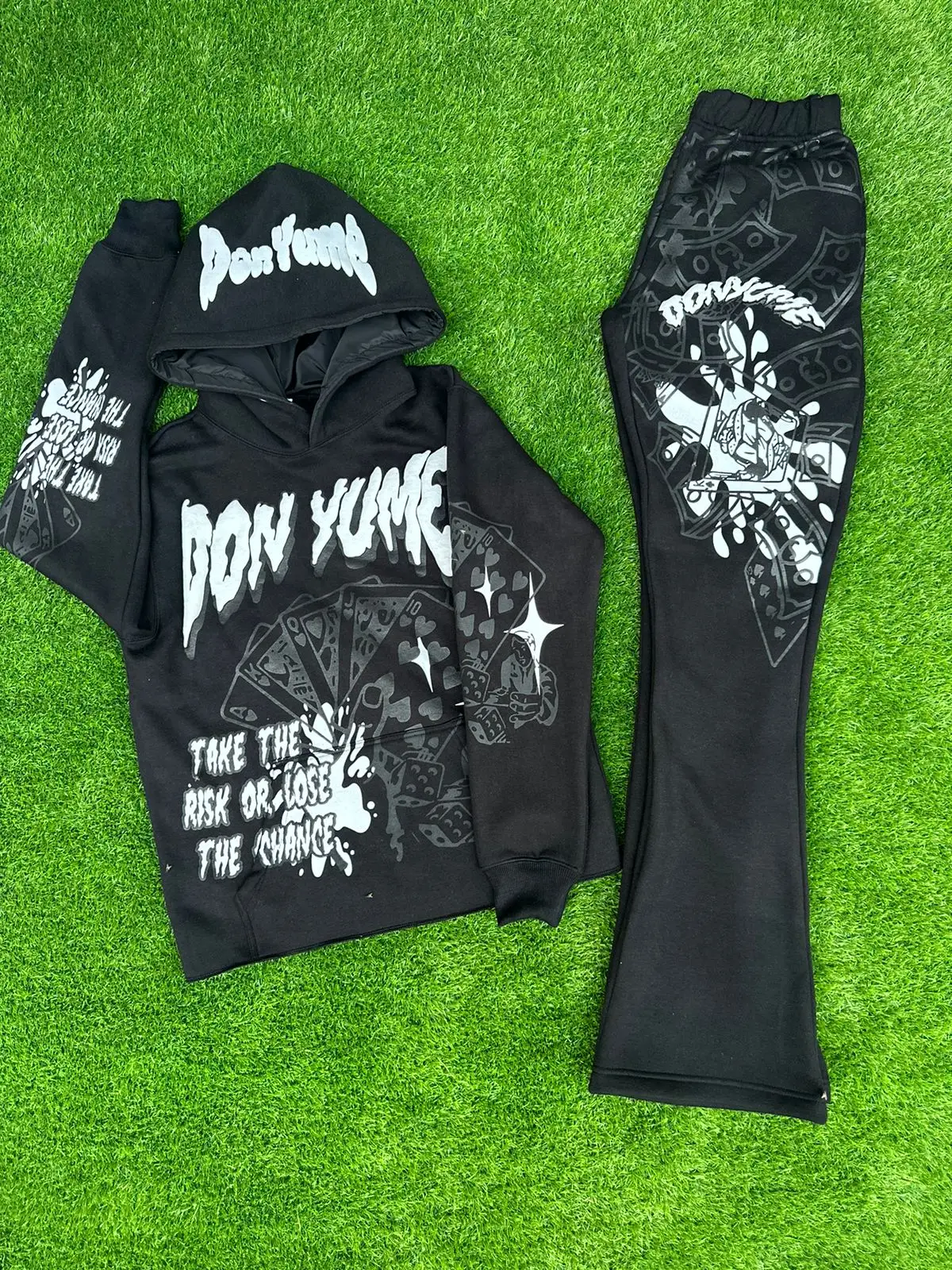 High Quality Heavyweight Acid Wash Tracksuit Vintage Hoodie and Sweatpants Set Custom Design Unisex Acid Washed Sweat Suit