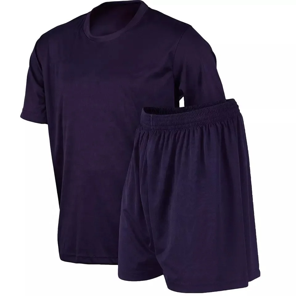 2023 Wholesale High Quality New Soccer Wear Short-sleeved Shorts plain soccer uniform for men