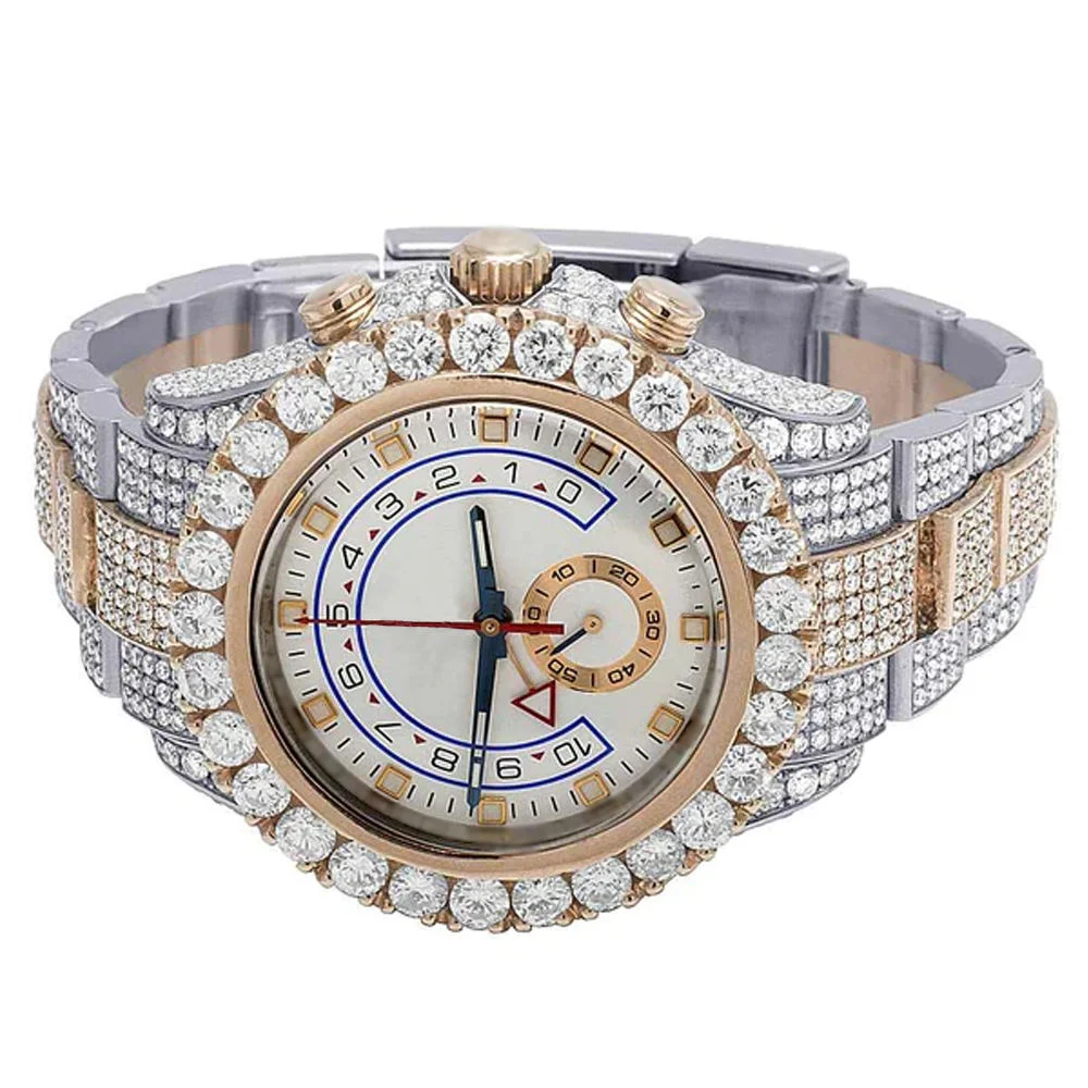 Pass Diamond Tester Custom Fashion Brand D Color VVS Iced Out Watch Moissanite Diamond Stainless Steel