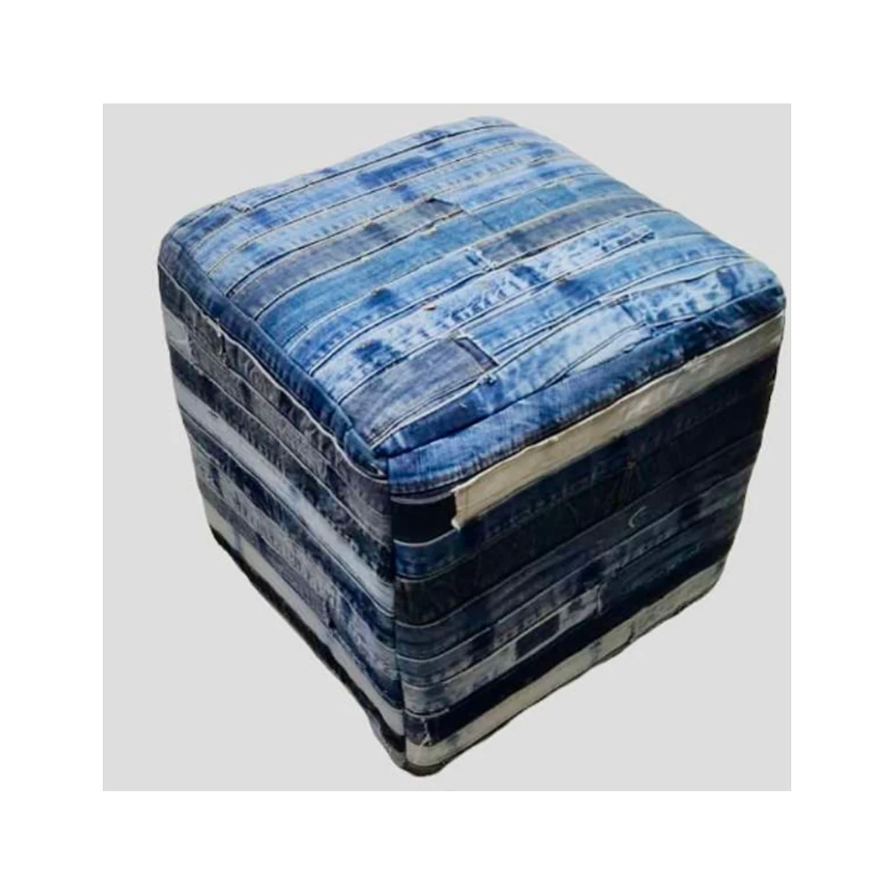 Top Quality Customized Home Stylish Furniture Round Poufs Modern Indoor Home Luxury Poufs