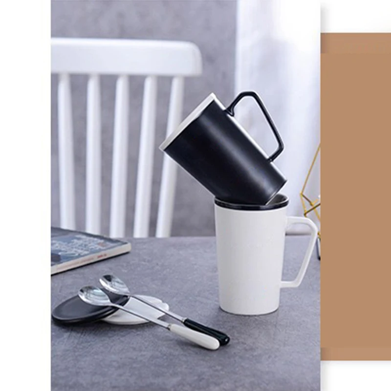 Private Label Customizable Travel Luxury White Black Smart Printed Custom Coffee Mugs