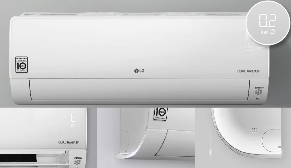 Multi split  LG air conditioner outdoor unit 4.1kW + Standard Plus 2.1kW; 2.5kW