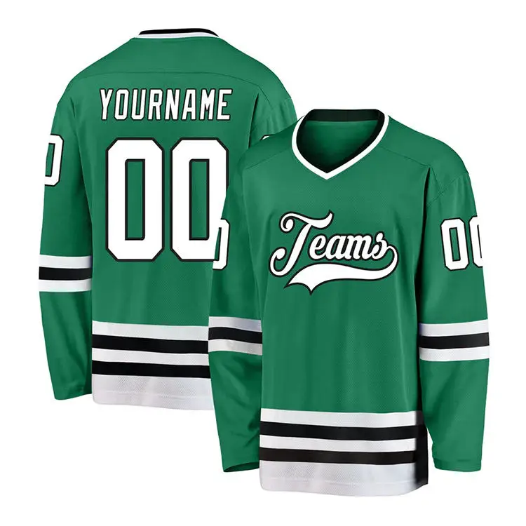 Custom Full-Design College Hockey Jersey with Team Logo OEM Service for Adults Ice Hockey Wear