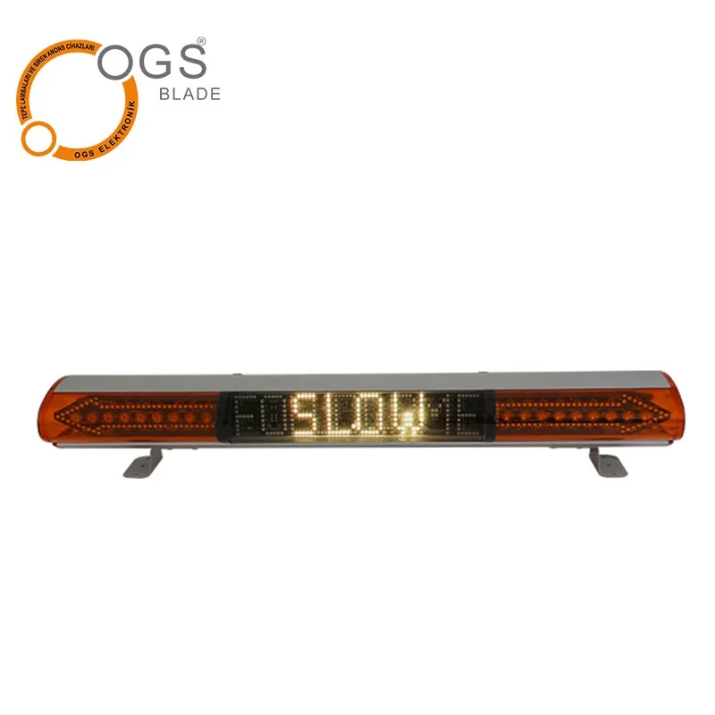 Follow Me Flashing Led Lightbar Airport Operation Vehicle Emergency Message Board Light Bar Special Purpose Vehicle
