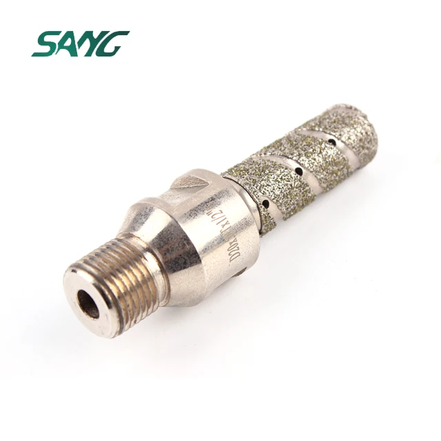 CNC Drill bits G1/2 electroplated CNC diamond finger bit for marble engineered stone