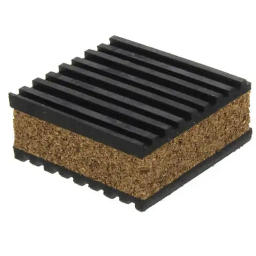 Air Conditioner Accessory Anti Vibration Rubber Pads Cork Sandwich Vibration Isolation Pad Low Noise And Vibration Rubber Mat