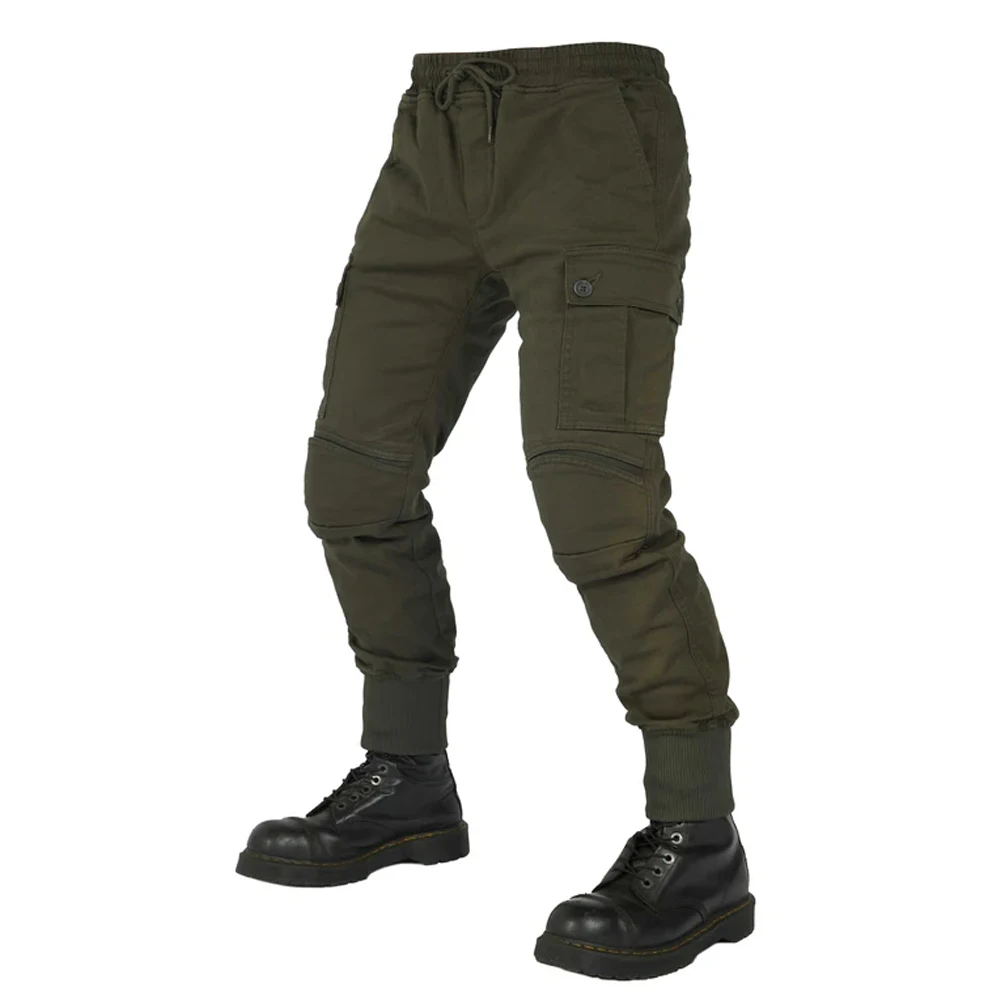OEM Design Aramid Fiber Reinforced Abrasion Resistant Liner Classic Jogger Impact Protectors Side Pockets Kevlar Cargo Pants