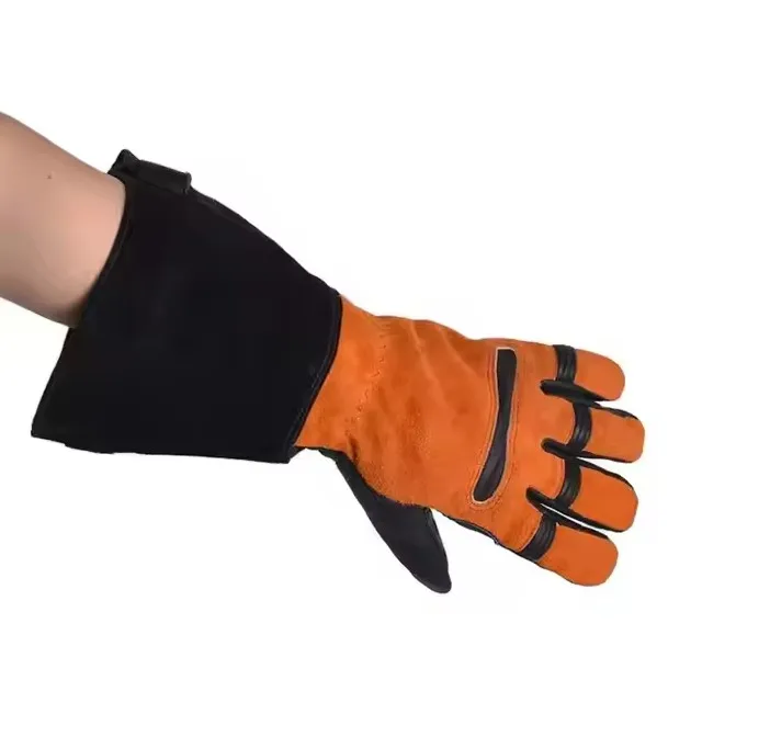 Fire Resistant Heatproof Flame Retardant Rescue Fireproof Hand Flameproof Fireman Safety Emergency Responder Leather Tactical