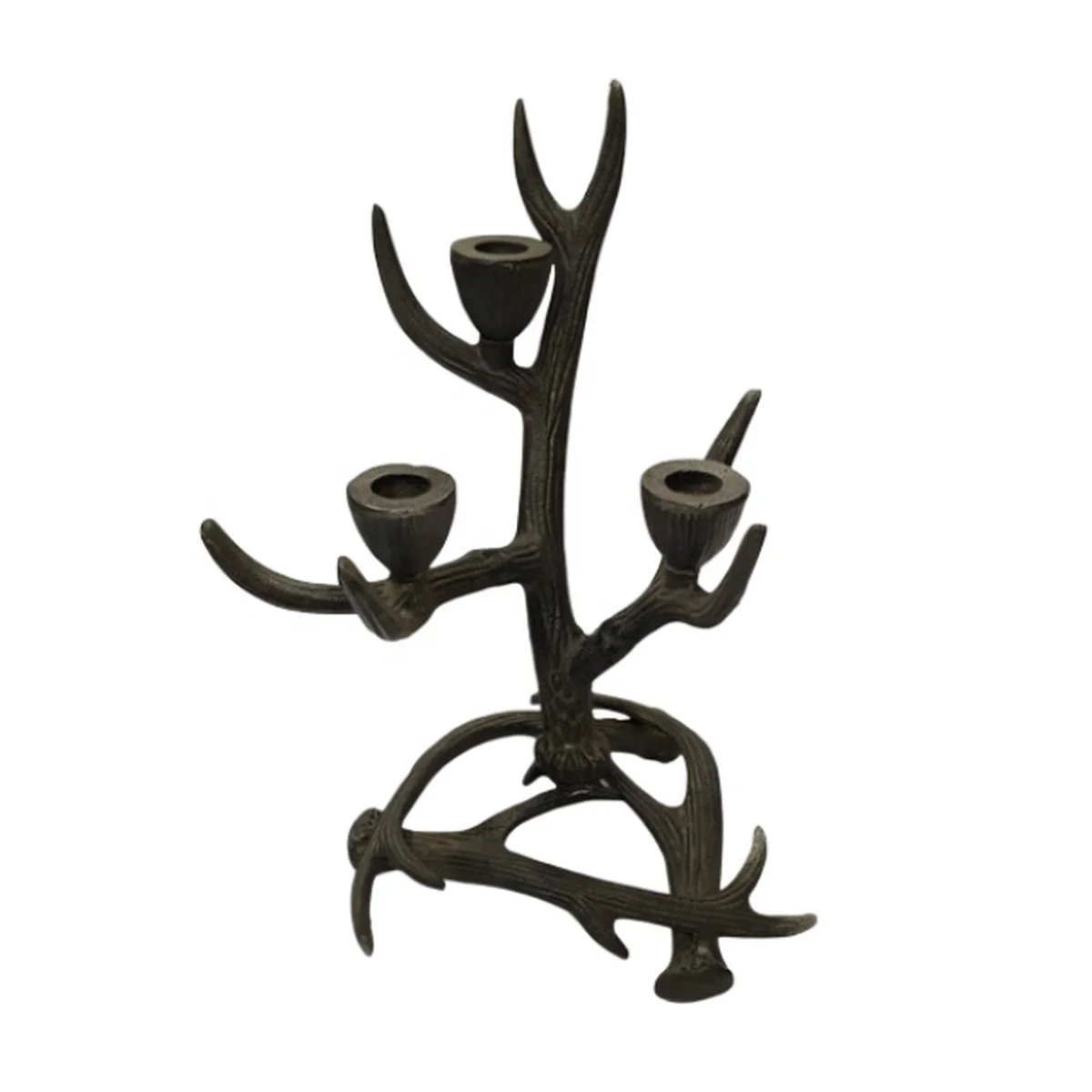 Candle Pillar Holder Antler