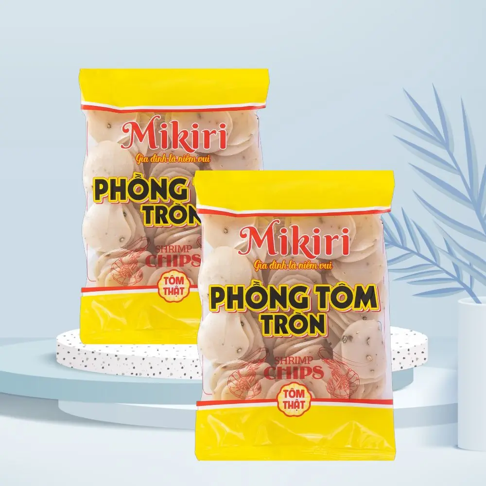 Sea Snacks Shrimp Puff Pastry 200 g Style Circle Ingredient Shrimp Seafood Snacks Delicious Shrimp Taste  Use with Salad Mixed