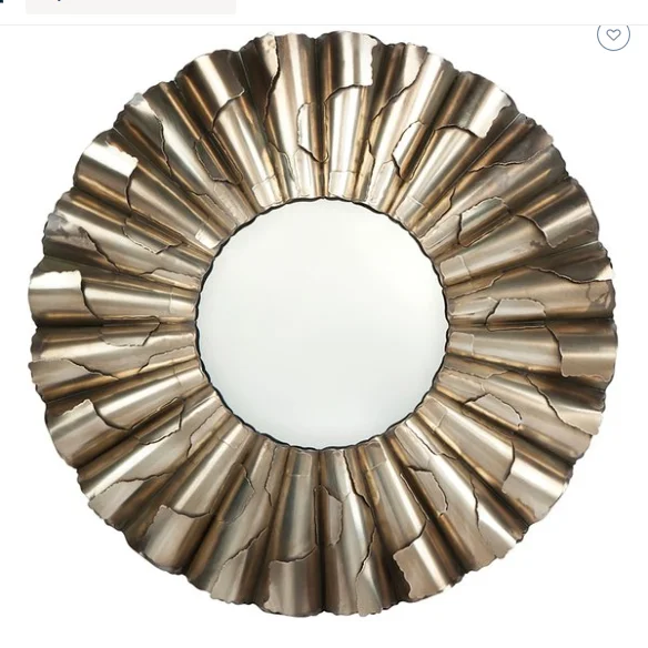 New Modern Design New arrival modern luxury decoration mirror living room sun shaped mosaic round wall mirror