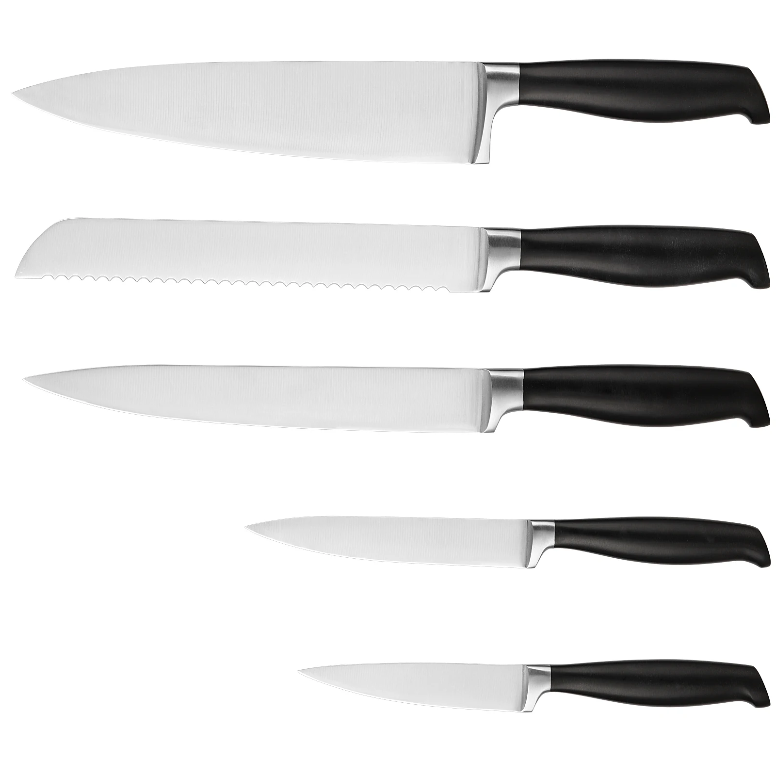 Wholesale 5 price stainless steel forged Forged Kitchen Knife Set Cooking Knife Carbon 5cr15mov Stainless Steel With Abs Handle