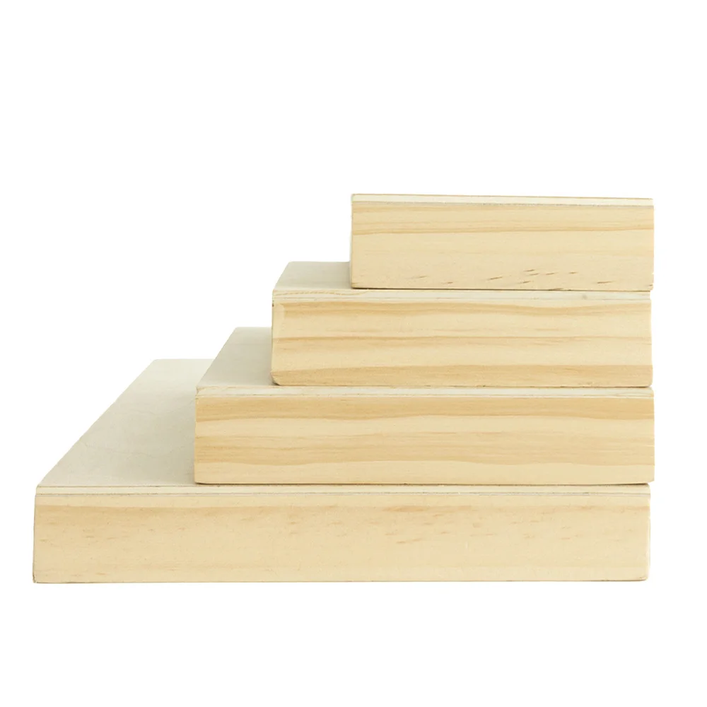 1.8CM Deep Cradle Board 8x10 Inch Wooden Canvas Panel Unfinished Basswood Paint Pour Board Art Painting Medium
