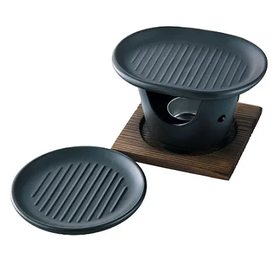 Japanese wagyu BBQ Small Type of Infrared Porcelain Plate for Grilling Foods looking for distributor in USA