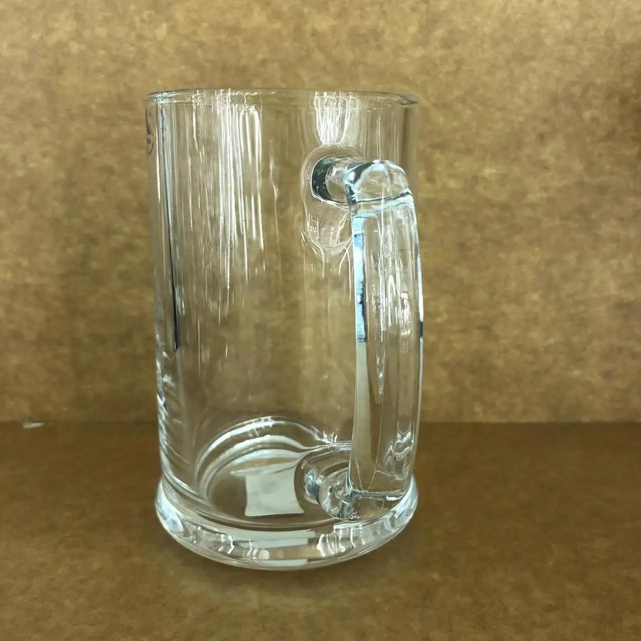 Thick Heavy San Miguel Beer Mug Straight Clear Blank Glass Mugs With Custom Logo Taza De Cerveza De Vidrio Bar KTV Glassware