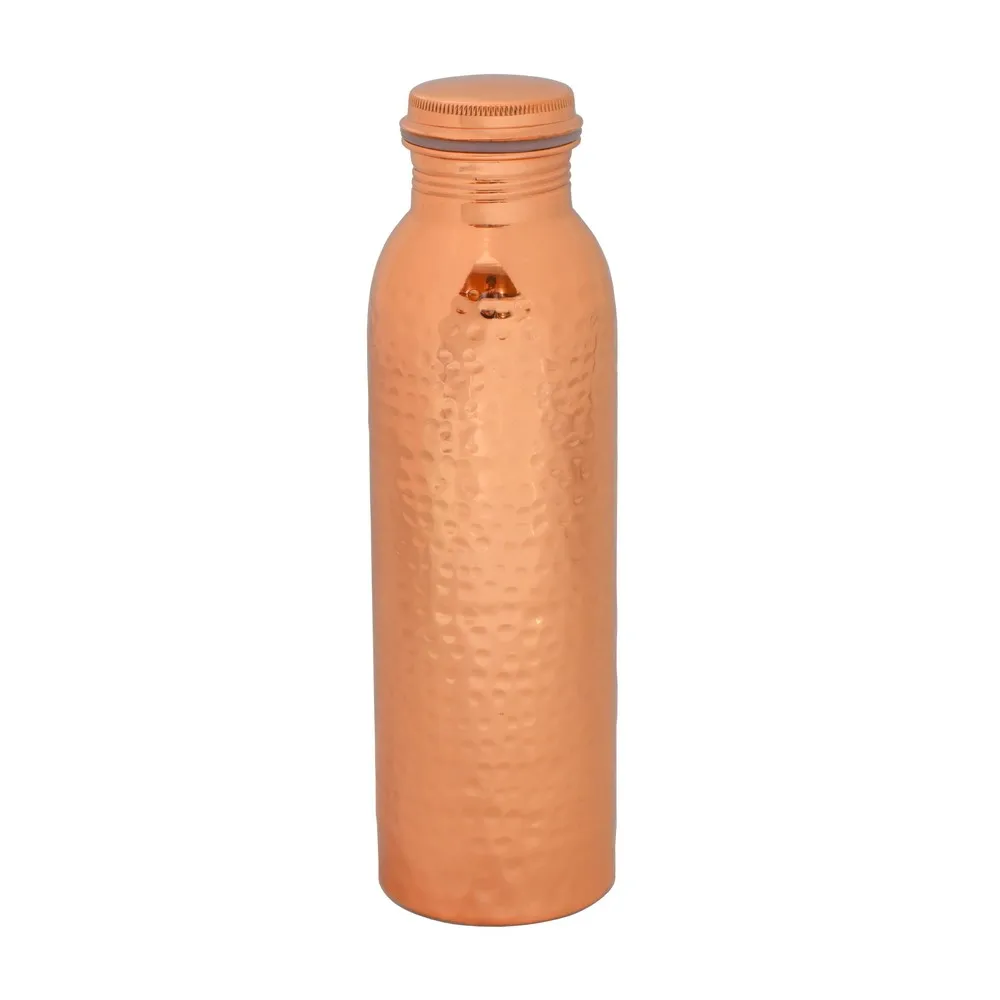 Contemporary 100% Pure Copper Mirror Finished 32 oz Water Bottle Stainless Steel High Direct Camping Healing Multi-Purpose