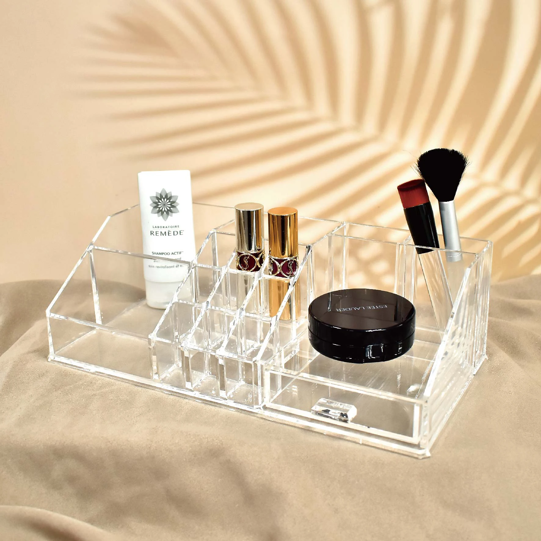 Hot Sale Acrylic Cosmetic Organizer With Drawer For Home Storage Department Store Gift Shop