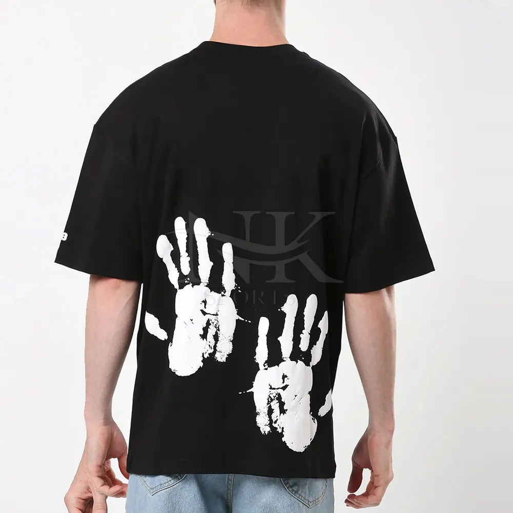 Pakistan Manufacturer Low Price Puff Printing T-Shirt Top Trendy  Puff Printing T-Shirt Outdoor Wear Puff Printing T-Shirt