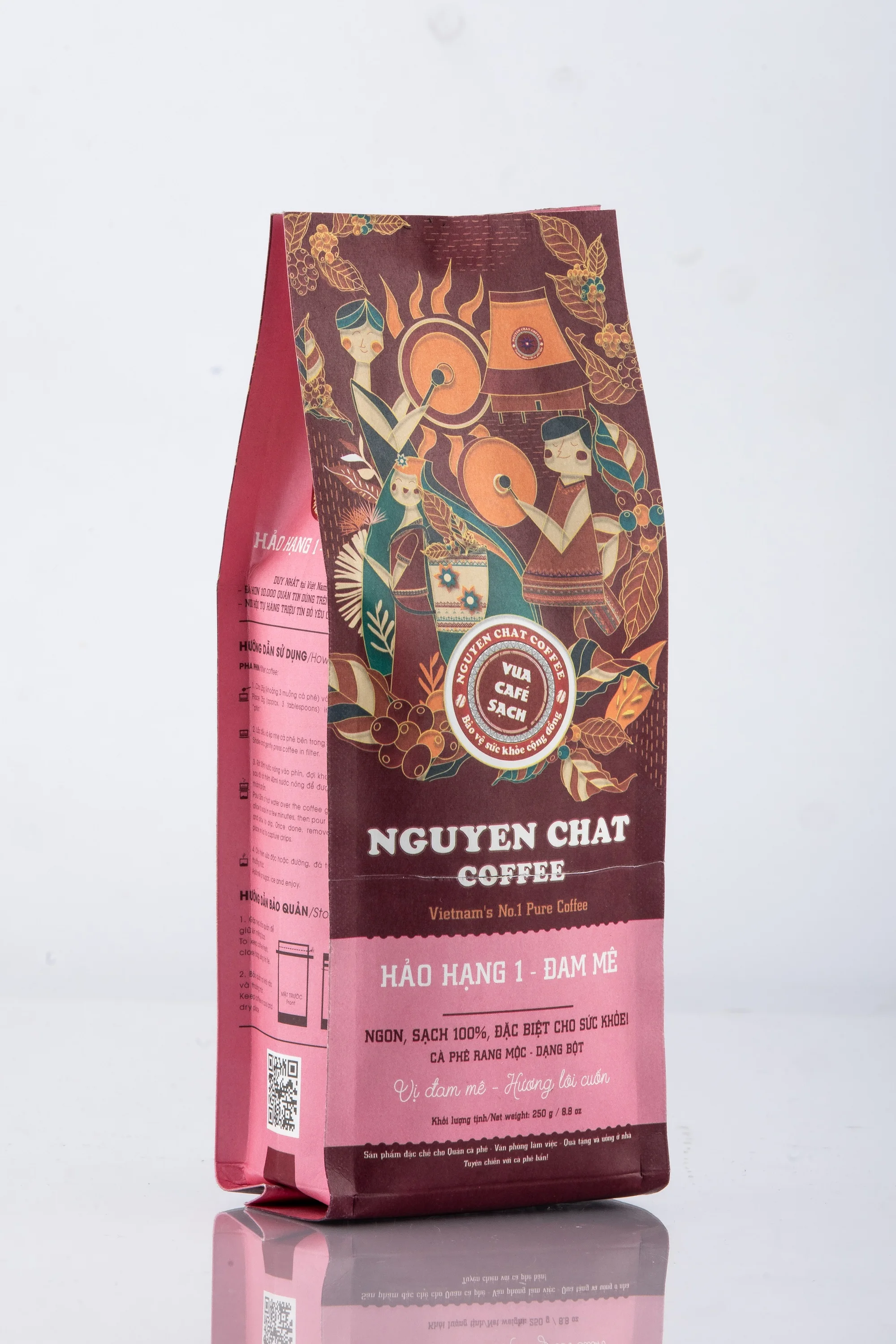 Normal Feature Roasted coffee bean 100% Puce ground vietnamese coffee 0.25kg Weight High Quality Vietnam coffee price