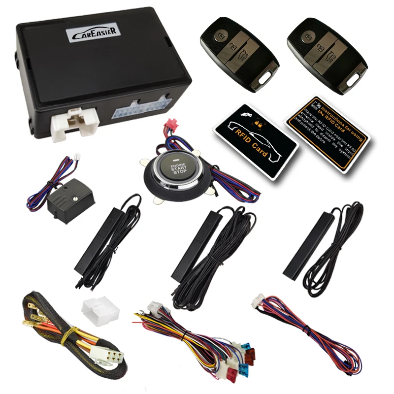 RFID lock unlock PKE кнопка запуска с дистанционным стартером Автосигнализация пультом для Kia