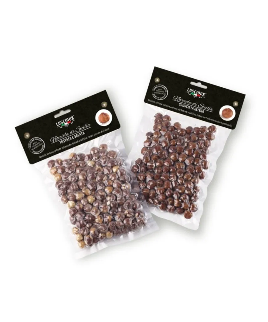 High Quality Sicilian Shelled Hazelnut - Nuts Roasted and Salted - Organic No Additives