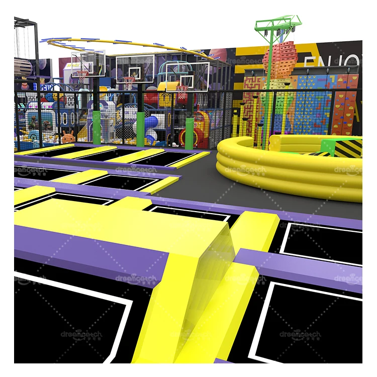 Mall Large Slides Square Net Electric Immersive Sports Game Park Multi-Function Kids Play Area Zone For Indoor City Park