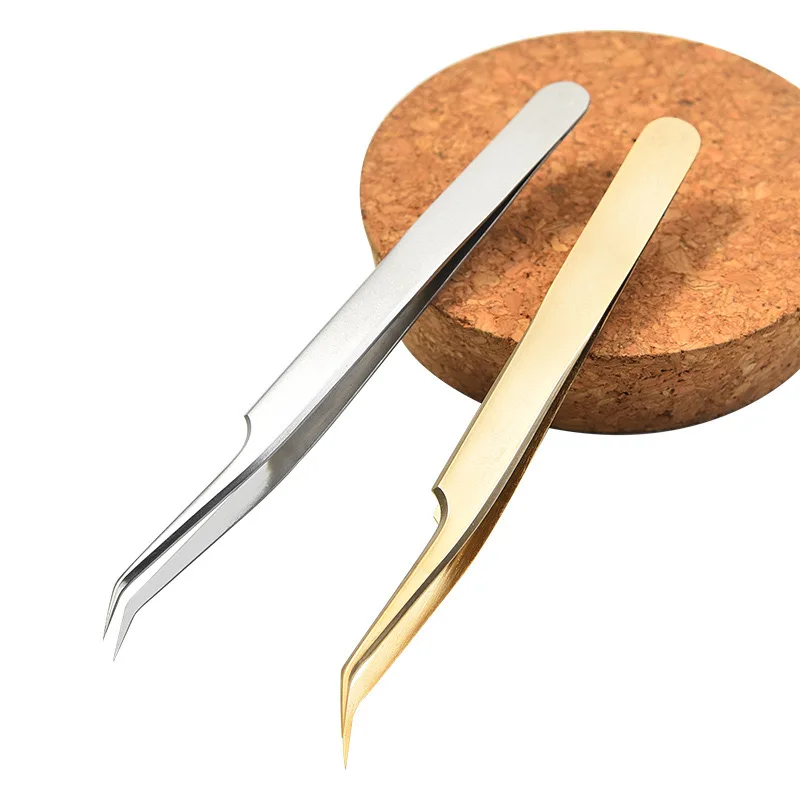 volume tweezers set with fiber tips stainless steel high quality dumout vetus classic volume eyelash tweezers set with logo