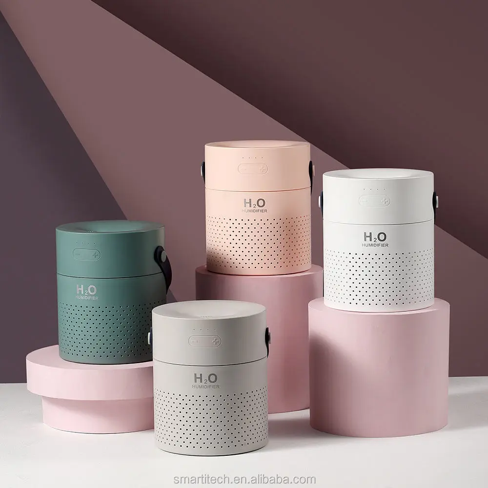 Smart Appliances 1.1L Water Tank Capacity Humidifier with 4000mAh Battery Portable Power Bank Dual Mist Ultrasonic Humidifier