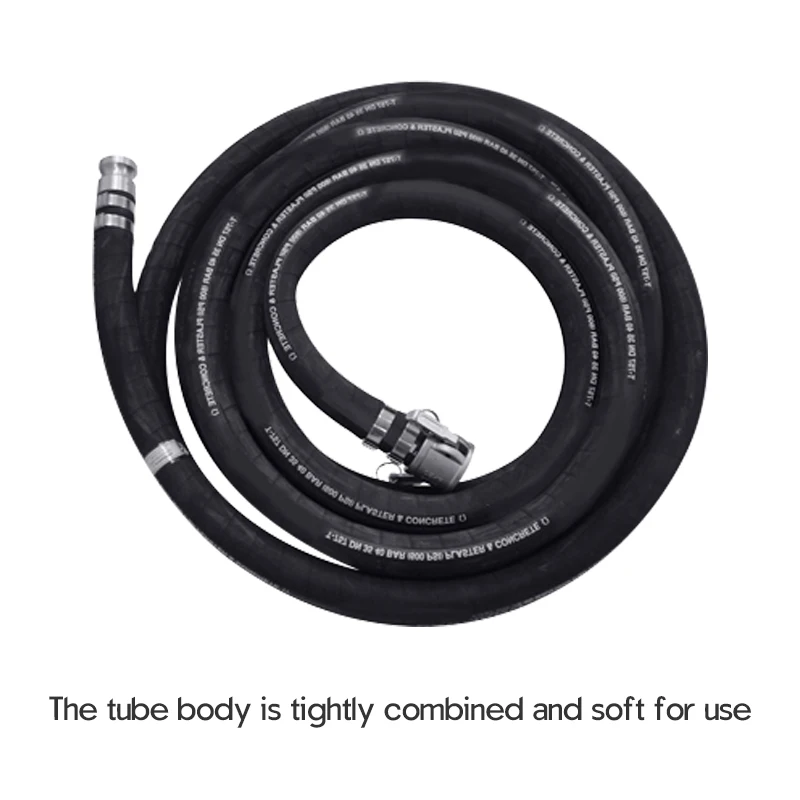 Excellent Bending Resistance PVC or Steel Concrete Sprayer Part 10m/PCS Mortar Spray Machine Hose