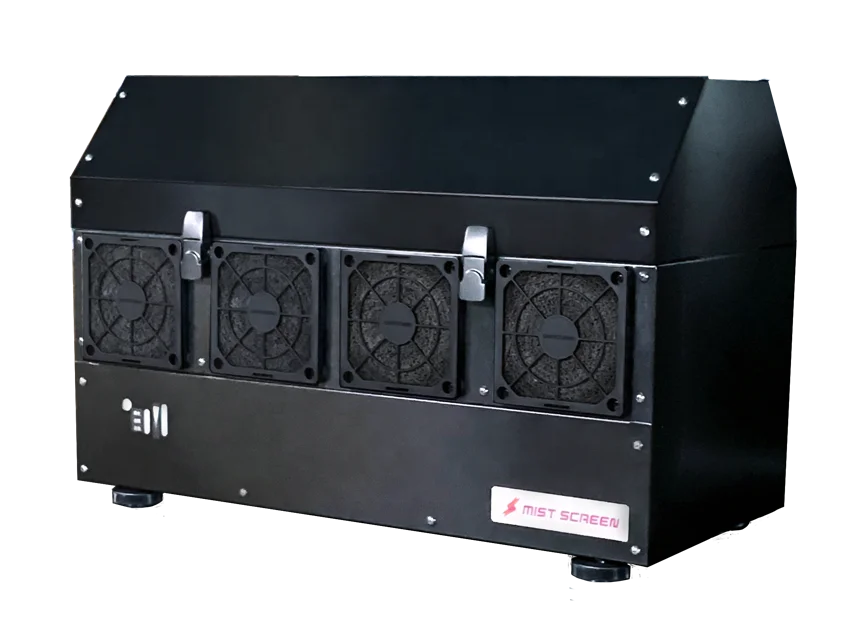 fog screen with japanese technology indoor mist performance with music and videos