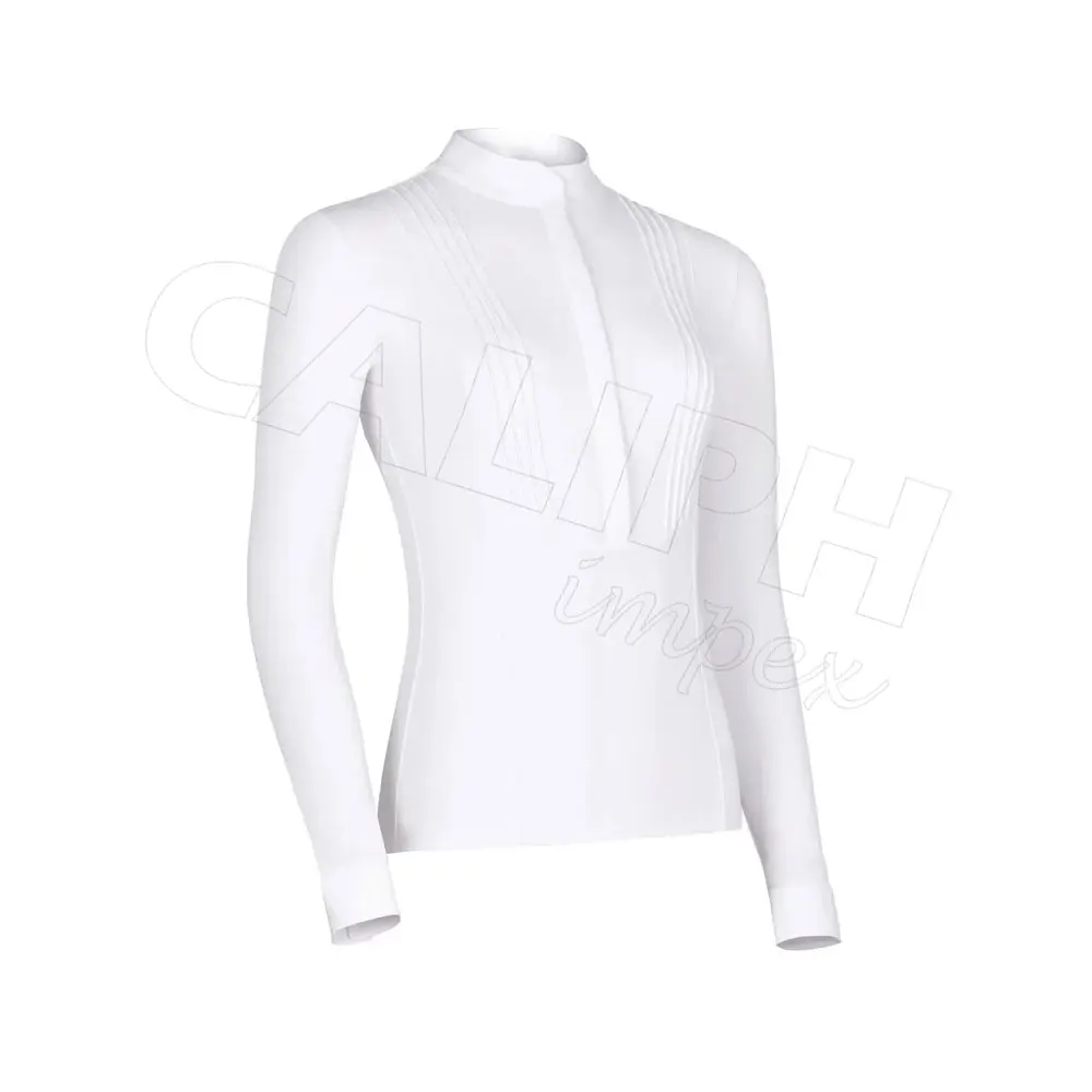 Wholesale price long sleeve kids plain white horse riding shirts sun protection jersey for men