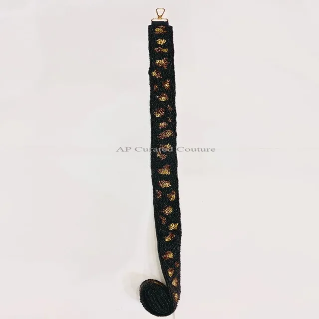 Exclusive sequin beaded strap Fashion Newest Design Comfy Multi-color Handmade Party Wear and Casual Fabric Glass Beaded Straps