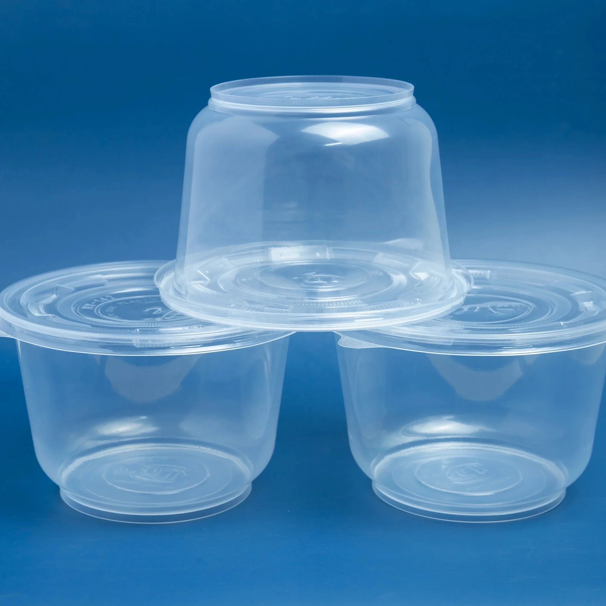 34oz Food storage container disposable PP plastic food container round shape box takeaway transparent clear microwave oven safe