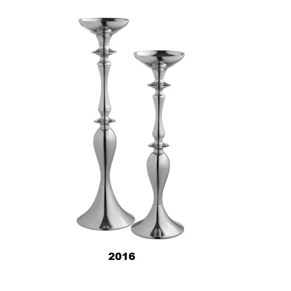 Aluminum Carson Silver Candle holders For Home & Hall Decoration