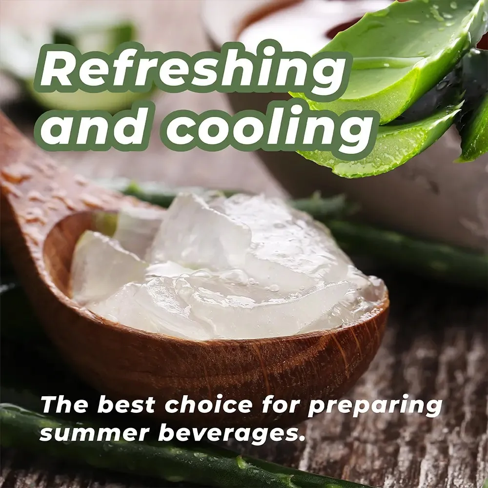 Тайваньская еда роскошная мякоть алоэ вера подходит к мороженому