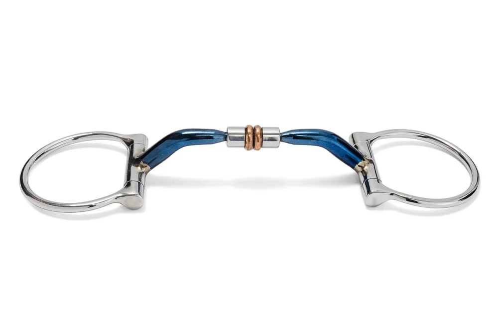 Hot Trending Stainless Steel Bomber Loose Ring Coloured Bit for Horses