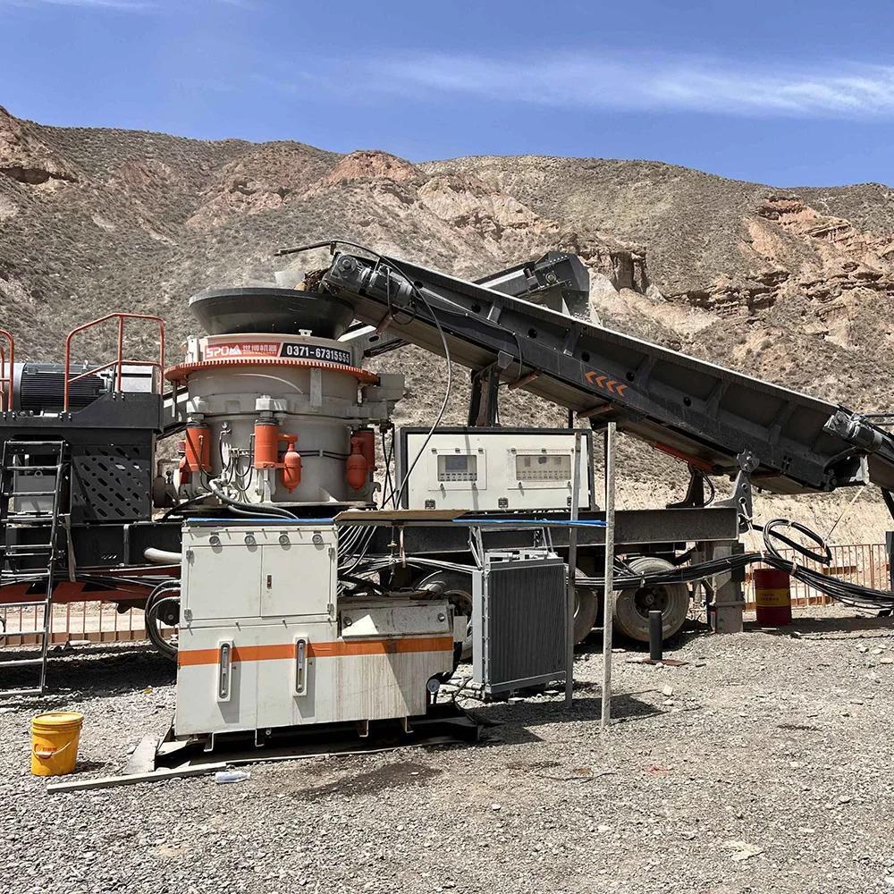 Quarry  Mobile Cone Crusher Machine Stone Granite Rock Crushing Plant Portable Mobile Crusher Plant