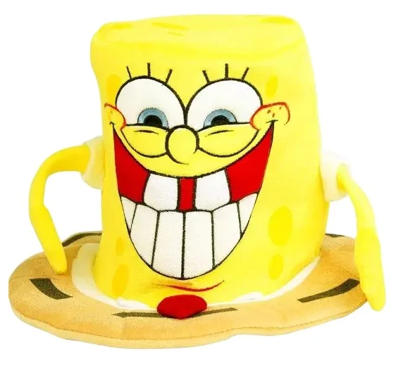 Забавная мультяшная губка персонаж шляпа