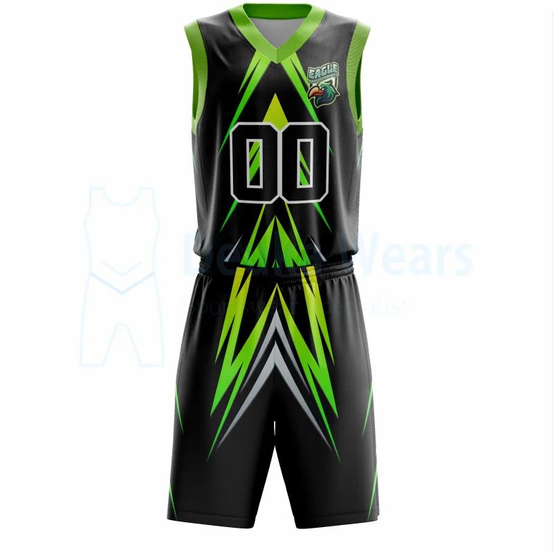 Factory Manufacture Custom Design OEM Breathable Rice Hole Mesh Fabric Sublimated Printed Reversible Basketball Uniforms