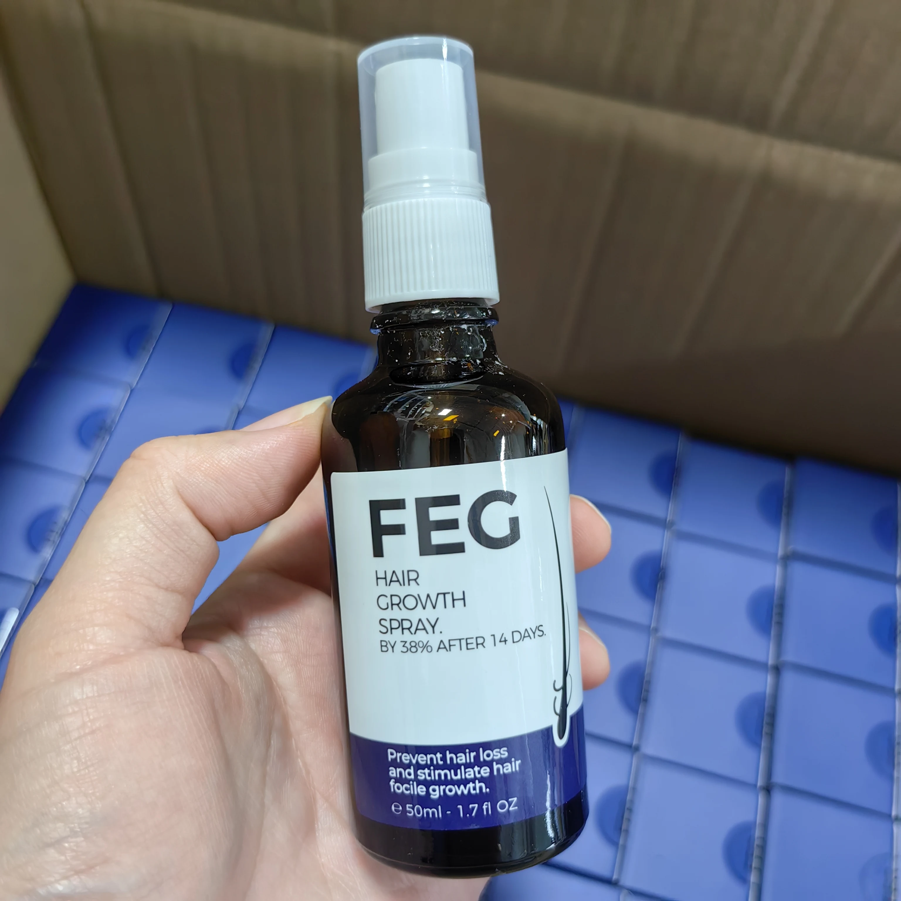 50ml FEG Hair Spray Anti-HAIR Loss Treatment Regrowth Oil Serum AMZ TK Hot Sale