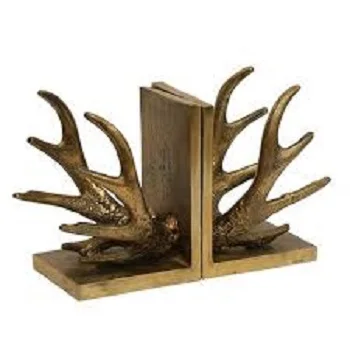 Modern Custom Laser Cutting Heavy Duty Decorative Black Metal Crafts Metal Bookends Bookends Book Stand Accessories