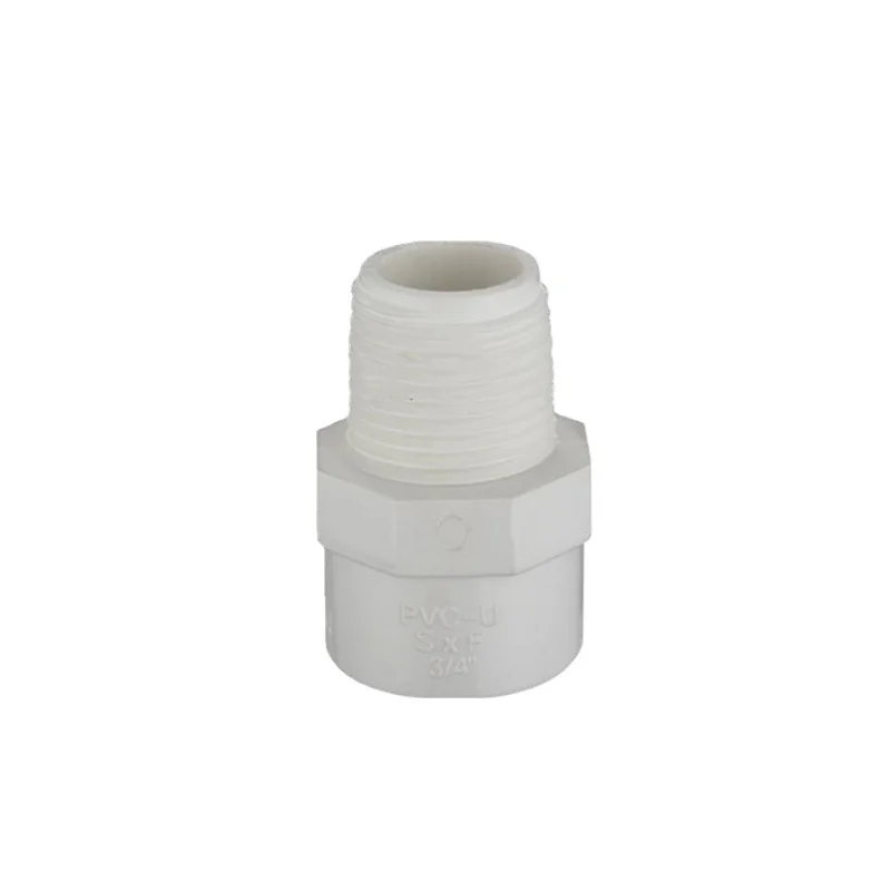 High Quality UPVC ASTM SCH40 Male Adaptor For Water Supply In Cheap Price