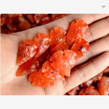 Carnelian Arrowhead Gemstone Carving Stone Arrowhead Carnelian Stone For Jewelry Making Arrowhead Gems
