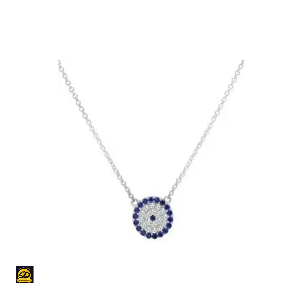 Unique Designer 925 Sterling Silver Blue Sapphire With Moissanite Diamonds Pendant jewelry For Sale