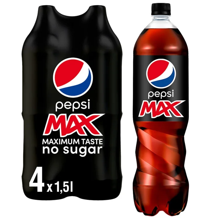 Бутылки для безалкогольных напитков Pepsi Max 12x330 мл | Ароматизированные безалкогольные напитки