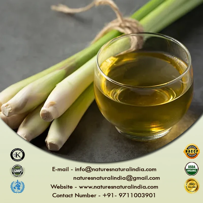 Factory Supply Natural Lemongrass Essential Oil for Aromatherapy Diffuser Cosmetic Additive and Candle Making