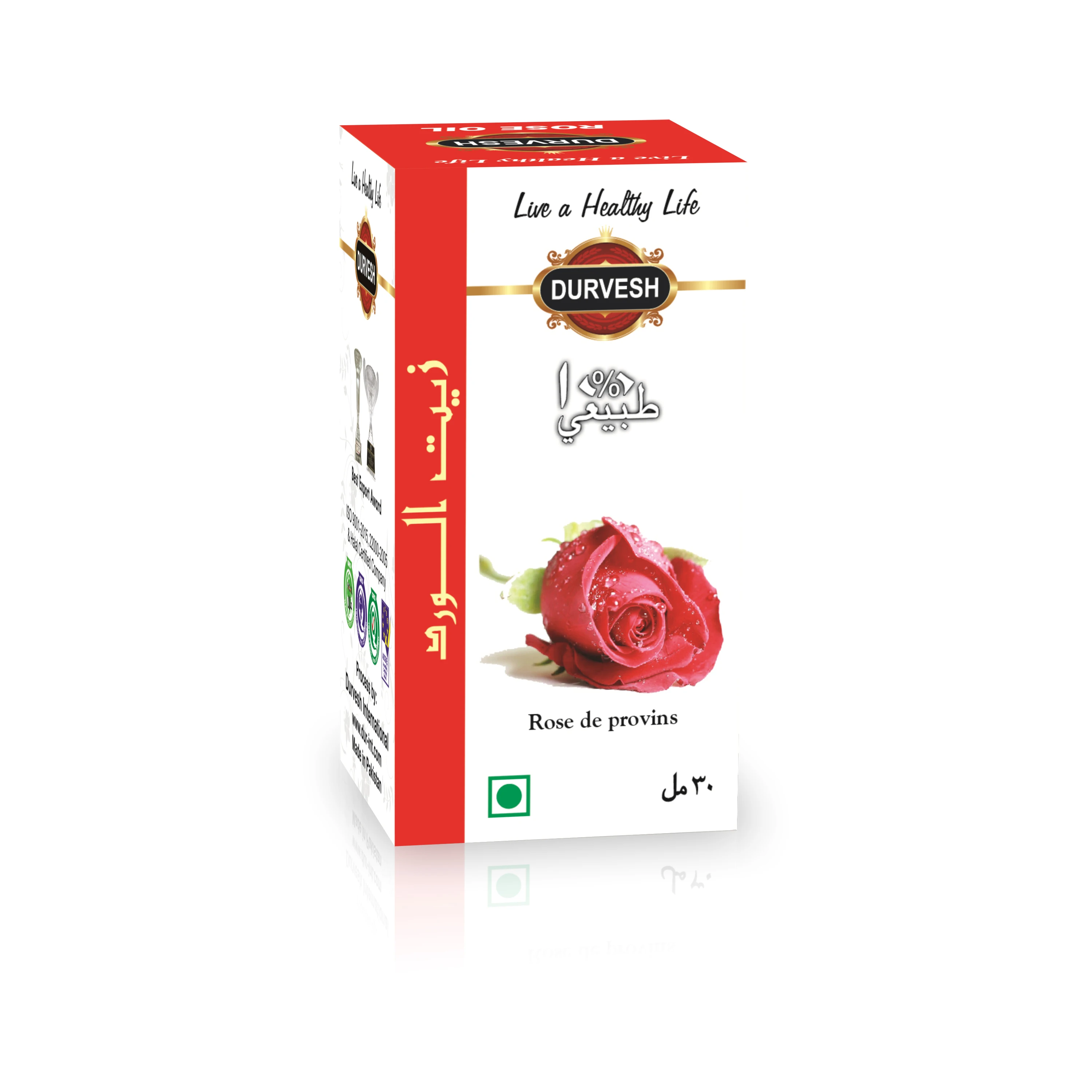 ROSE OIL Private LOGO Pure Oil Amber Glass & PET Bottle 3 Years Top Grade 30ML X 96PCS PER Carton 100 % Pure