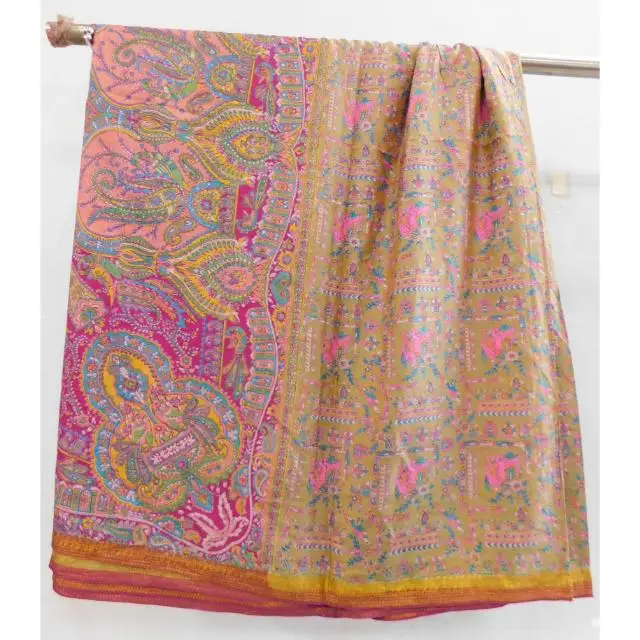 Vintage silk saree craft sewing clothing dress material dress making fabric  recycled old used silk sari